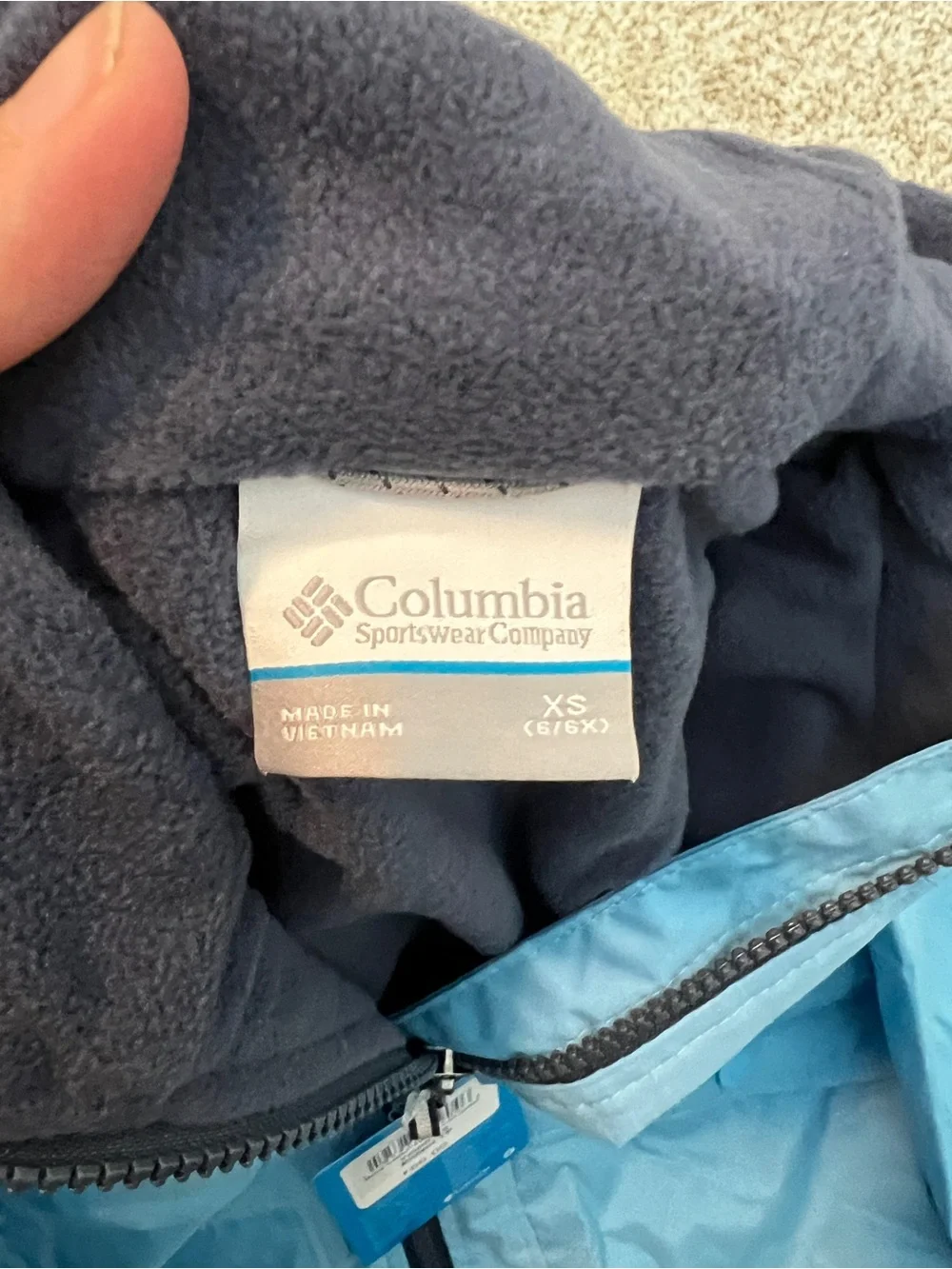 Girls size NWT Columbia Sportswear rainy trails fleece lined jacket youthXS(6/7)